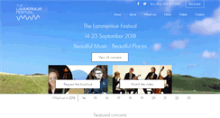 Desktop Screenshot of lammermuirfestival.co.uk